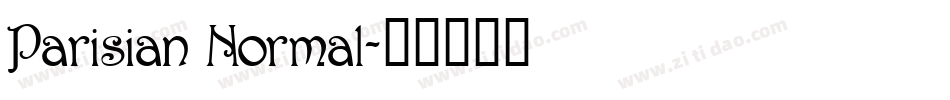 Parisian Normal字体转换